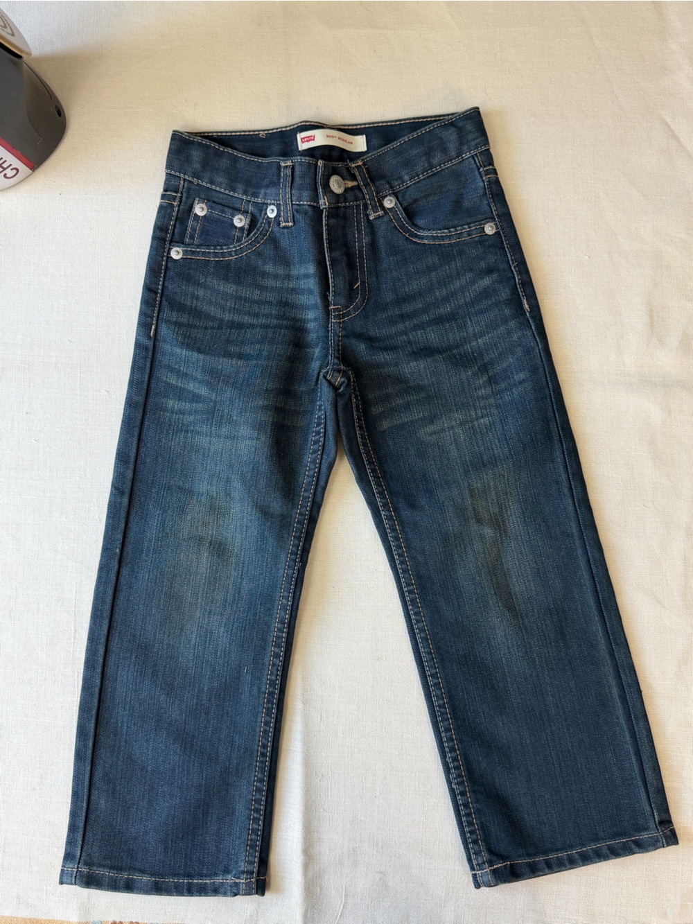 Levi's Kids Dark Blue Straight Jeans